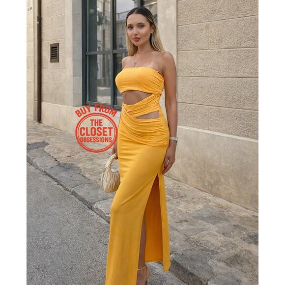 ZARA BLOGGER FAVE!!! Strapless Fitted Maxi Dress NWT LAST ONE - Picture 8 of 16